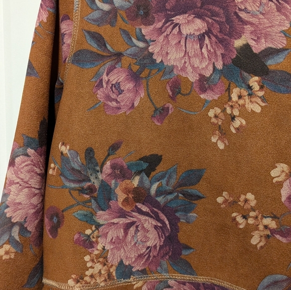 Solitaire Floral Velvet-feel Cardigan - Picture 8 of 11